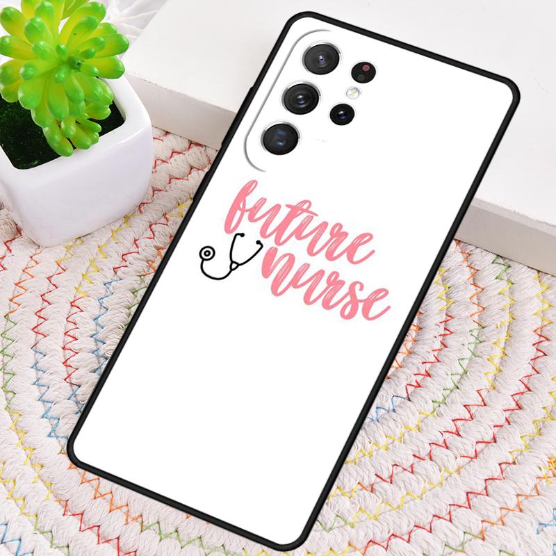 Cute Cartoon Medicine Nurse Doctor Phone Case for Samsung Galaxy note 10 pro S26 Ultra S23 S24 FE S25 S21 S22 PLUS Cove