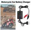 For Smart 12V 1300mA Car Battery Charger for Sealed Acid Batteries Suitable for Motorcycles and Electric Devices