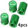 4PCS Colorful Car Accessories Car Tire Valve Cap For MAN TGX TGM TGA TGS TGE