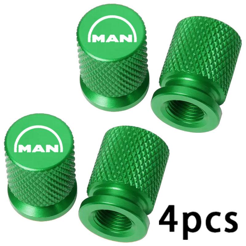4PCS Colorful Car Accessories Car Tire Valve Cap For MAN TGX TGM TGA TGS TGE