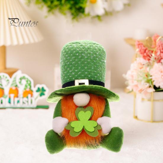 Svatý. Patrick's Day Trpasličí skřítek Hračka Velký nos Dlouhé vousy Rozkošný vzhled Rudolph Panenka Bez tváře