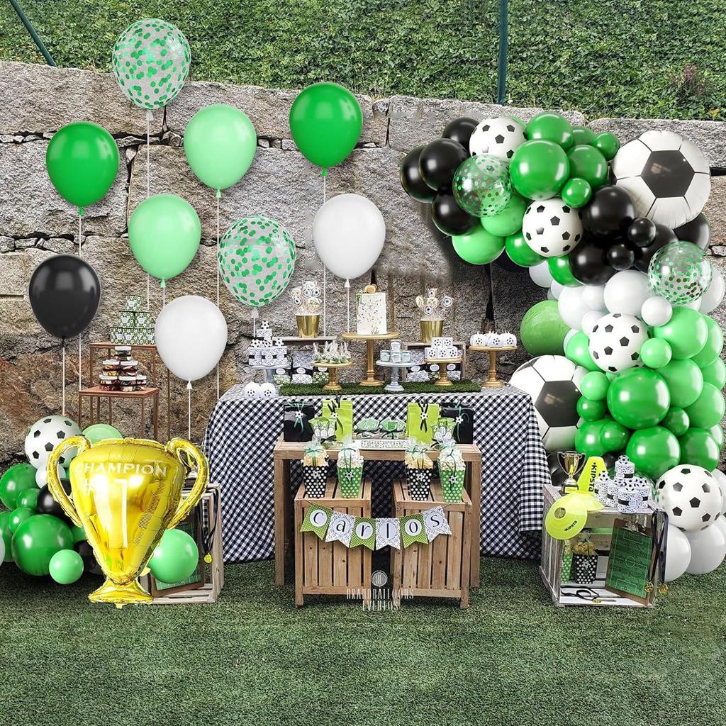 Neujahrs-Fußballpokal-Ballonkette - EM-Thema Geburtstag Dekoration