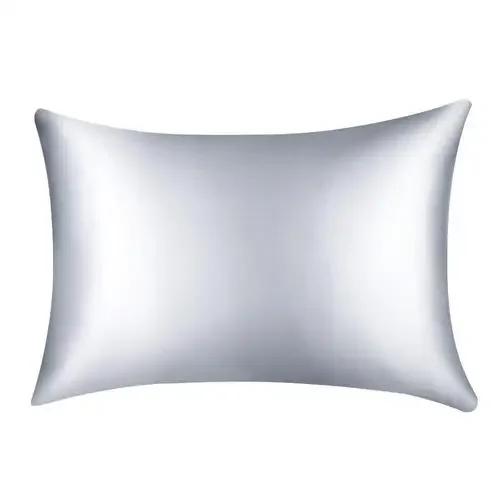 1pc Pillowcase Simulation Silk Silk Satin Zipper Pillowcase Hairdressing Pillowcase Comfortable Home Decoration Cushion