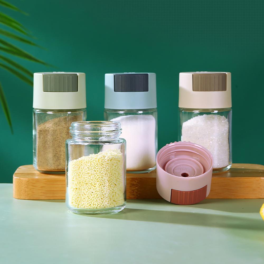 D5 Adjustable Salt Dispenser Condiments Container Sugar Bottle Spice Pepper Salts Shaker Spice Jar Salts Tank Seasoning Bottle