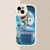 C-Christmas G-Green M-Monsters Phone Case Hard Leather For iPhone 16 15 14 13 12 Mini 11 14 Pro Max Xs X Xr 7 8 Plus Fundas