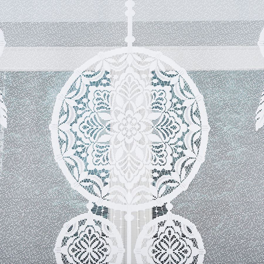 LEA - Ready-made jacquard panel - 160x160 cm - white