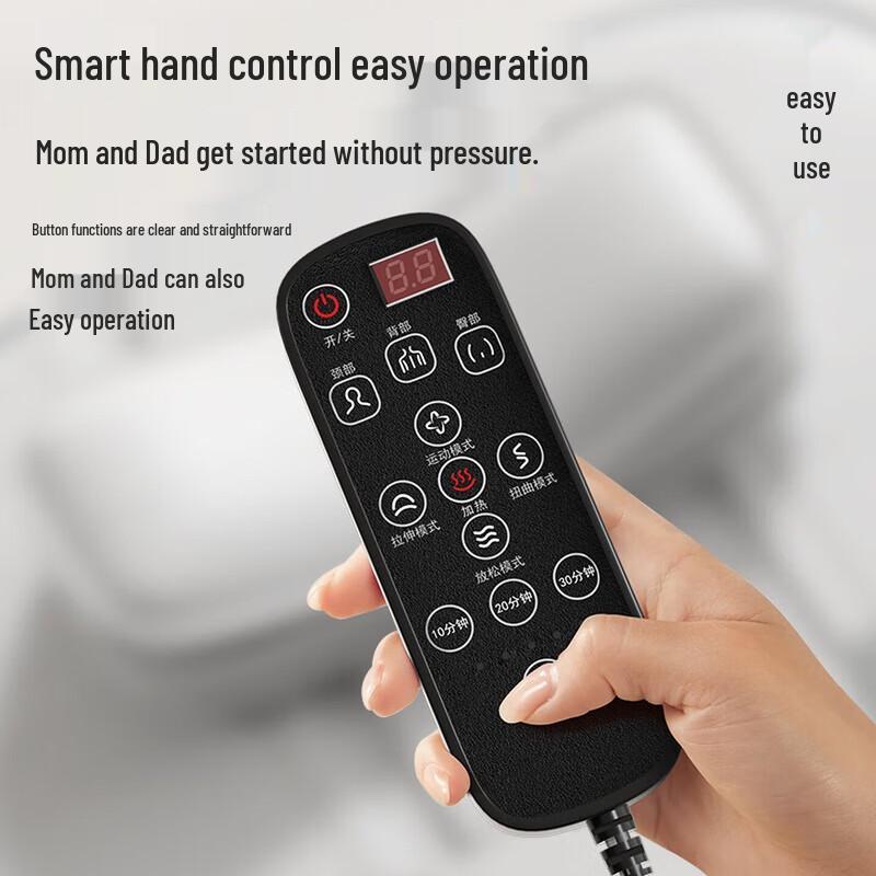 CHIGO Full Back Heated Airbag Massage Cushion CN plug (adapter included)