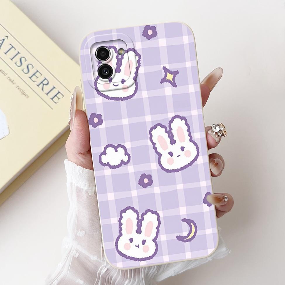 For Samsung Galaxy A03 Case Cover Luxury Fashion Flower Kawaii Cute Shockproof Phone Case For Samsung SM-A035F SM-A035M SM-A035G