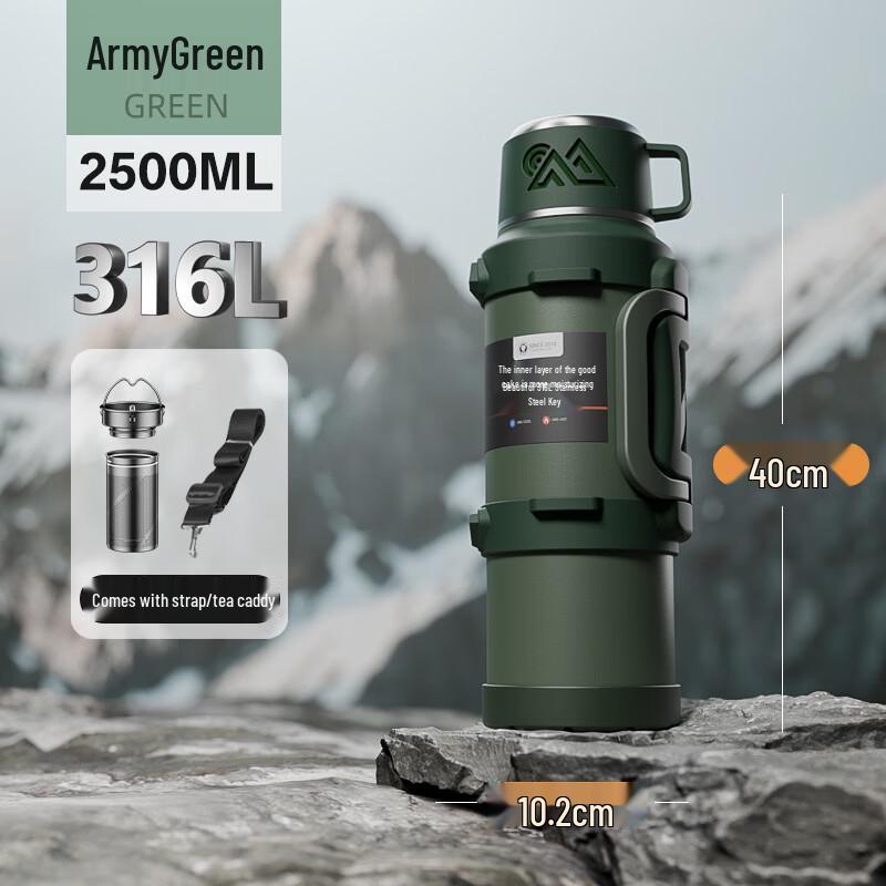 ENIVAL Large Capacity 316 Stainless Steel Insulated Kettle