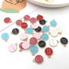 DIY Retro Alloy Jewelry Twelve Constellation KC Gold Multi-Color English Alphabet Pendants