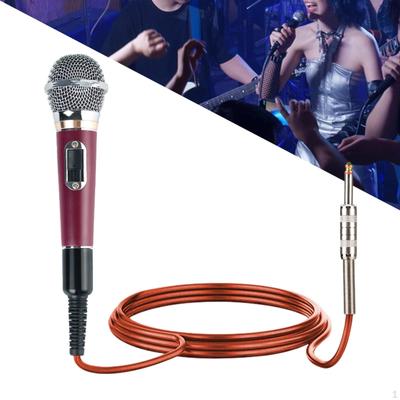 Dynamic Metal Microphone for Stage Use, Portable Handheld Design