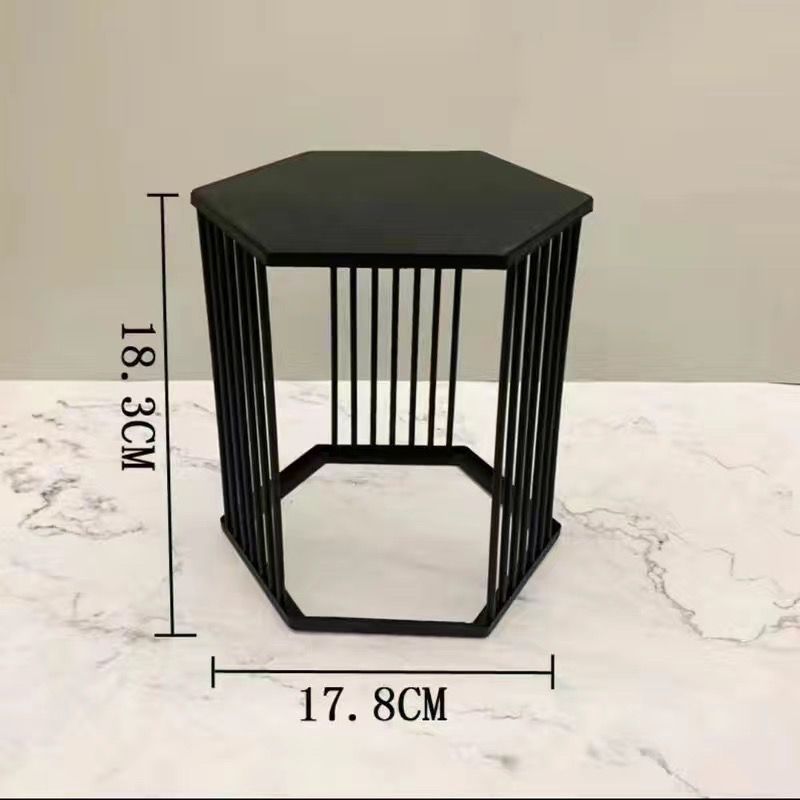 Golden Cylinder Wrought Iron Buffet Fruit Dish Stand Dessert Display Shelf Dim Sum Frame Cake Rack Wedding Birthday Party Decor