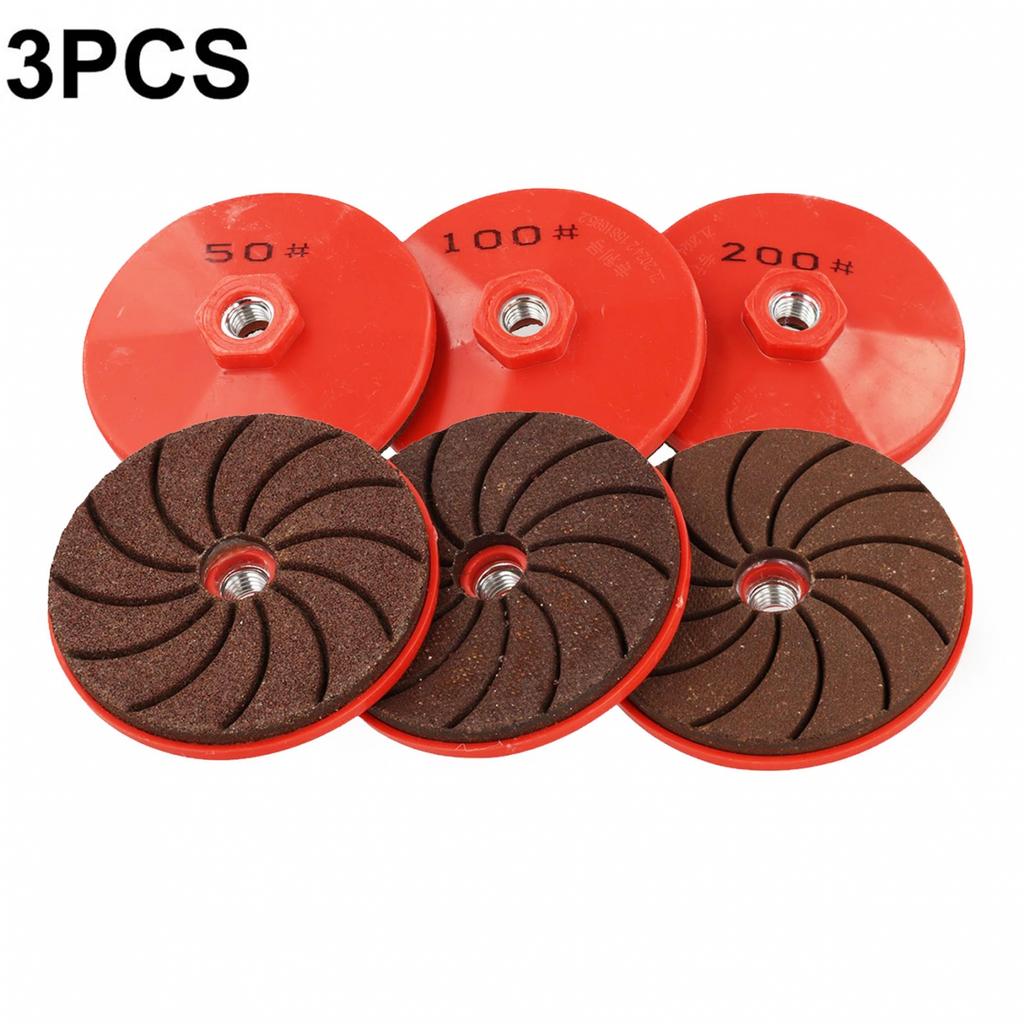 Tile Trimming Grinding Discs Set of 3 for Industrial Use and Polishing