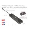 Club 3D USB Gen2 Type C Hub with C Dual 8K30Hz 4K120Hz 2x USB USB C and USB C 100W 6-in-1 HDMI/USB Display, (DSC) / (DSC), A, RJ45, 10Gbps, PD3.0