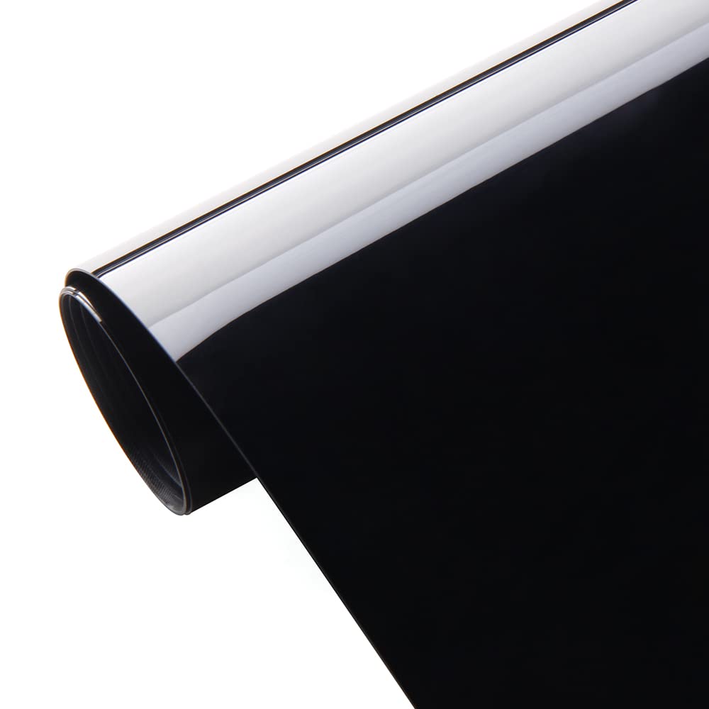 Sunice Car Piano Black Glossy Film with Scratch Resistance and Air Vent 152cm x 30cm Wrap, Grooves,