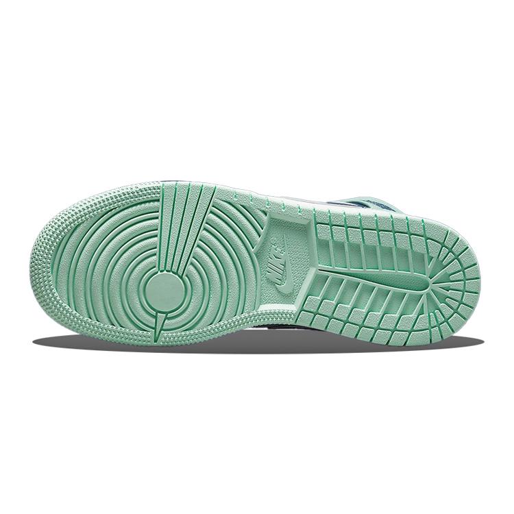 Jordan 1 Mid Mystic Navy Mint Foam GS 554725-413