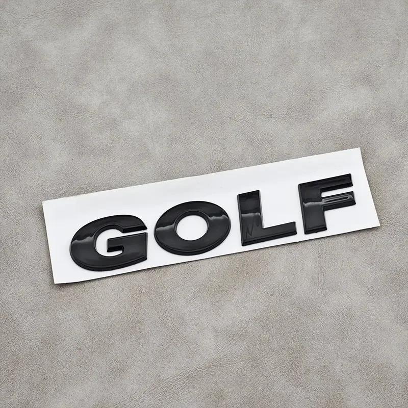 2026 Hot For VW VOLKSWAGEN VW 3D ABS Chrome Black Logo GOLF Emblem Letters Sticker Car Rear Trunk Badge For Volkswagen Golf 4 5 