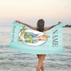 1pc Peter Rabbit2 Beach Towel with Custom Name, Beach/Swimming/Bath/Picnic/Camping Towel, Suitable for Seaside Beaches