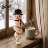Winter Yarn Crafts Santa Craft Crochet Kit Christmas Spiral for Family DIY Snowman Creative Holiday