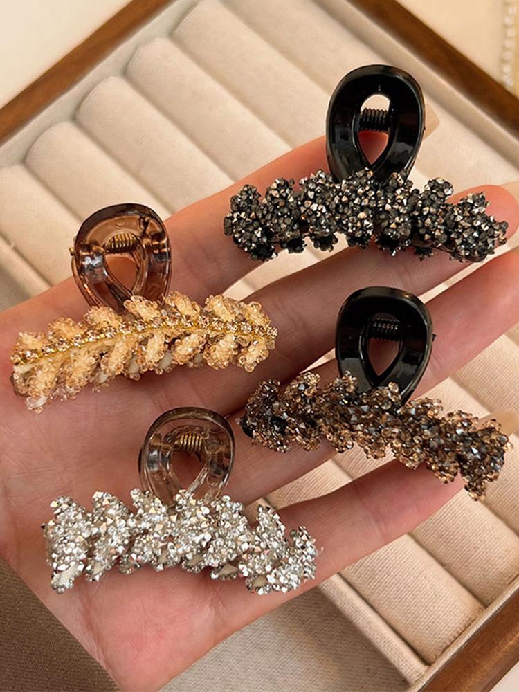 Exquisite Rhinestone Wheat Ear Style Small Hair Clip, Forehead Bangs Hair Clip, Hair Side Clip, Hair Decoration Hair Clip