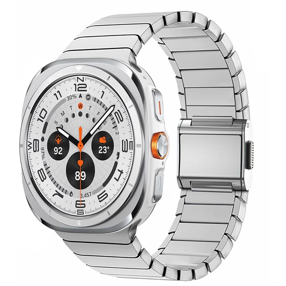 Magnetic Titanium Strap for Samsung Galaxy Watch Ultra 47mm Wristband Bracelet Replaced Accessories for Galaxy Ultra 47mm Band