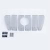 Prado 10-20 Grille Trim Strips: 3.5 Hood Bright Mesh Design