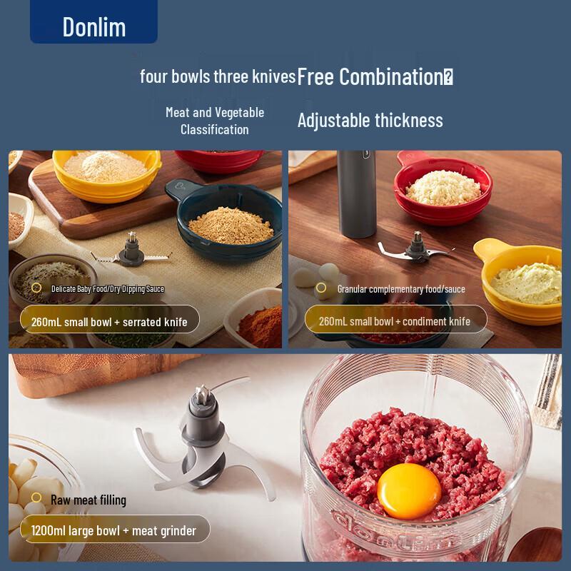 Donlim DL-5028 Multi-Function Food Processor CN plug (adapter included)