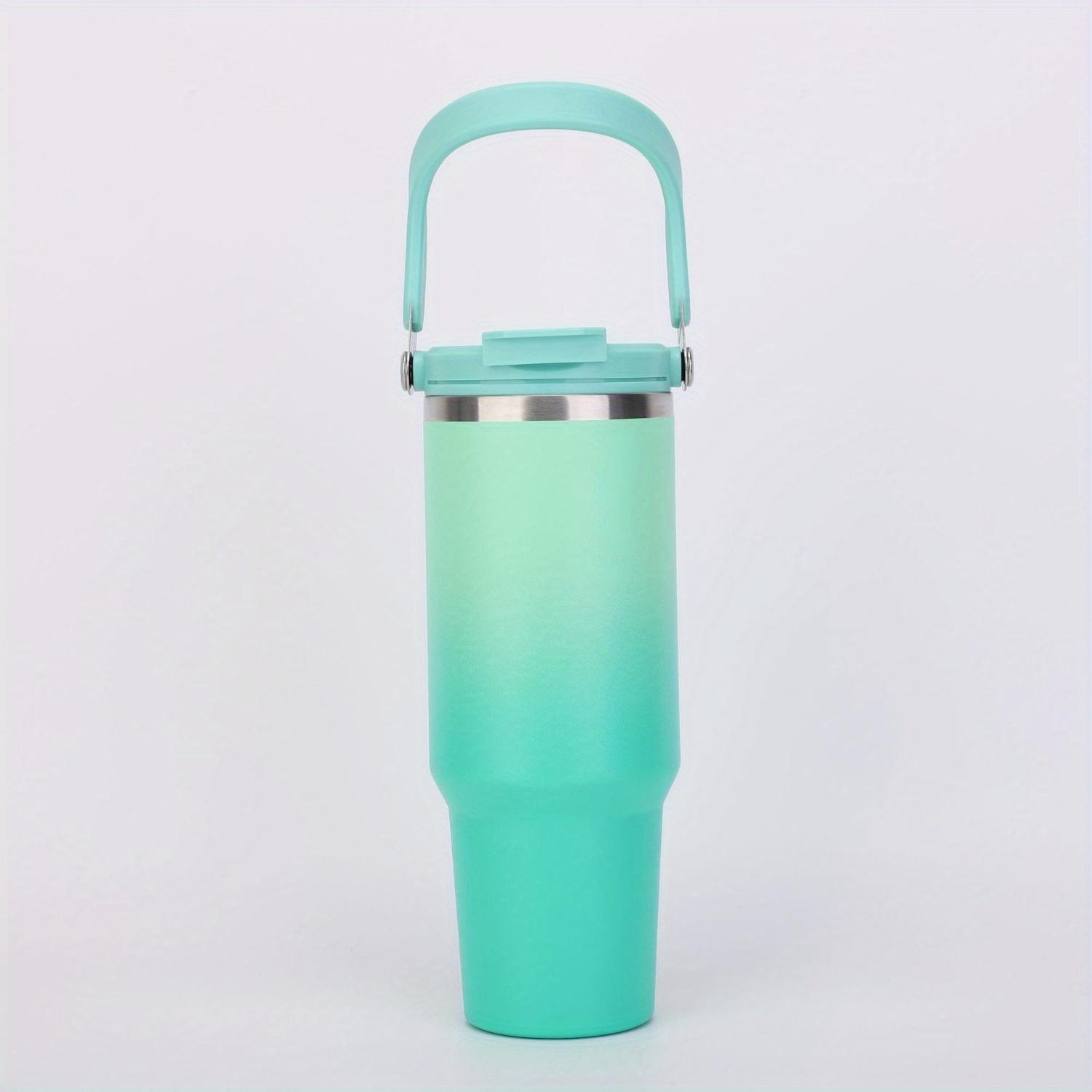 

40 унций Нержавеющая сталь градиентный цвет кружка для кофе вакуумная изоляция автомобильные бутылки для воды соломинка двойные стенки термостакан для путешествий со льдом домой 40oz зелёный