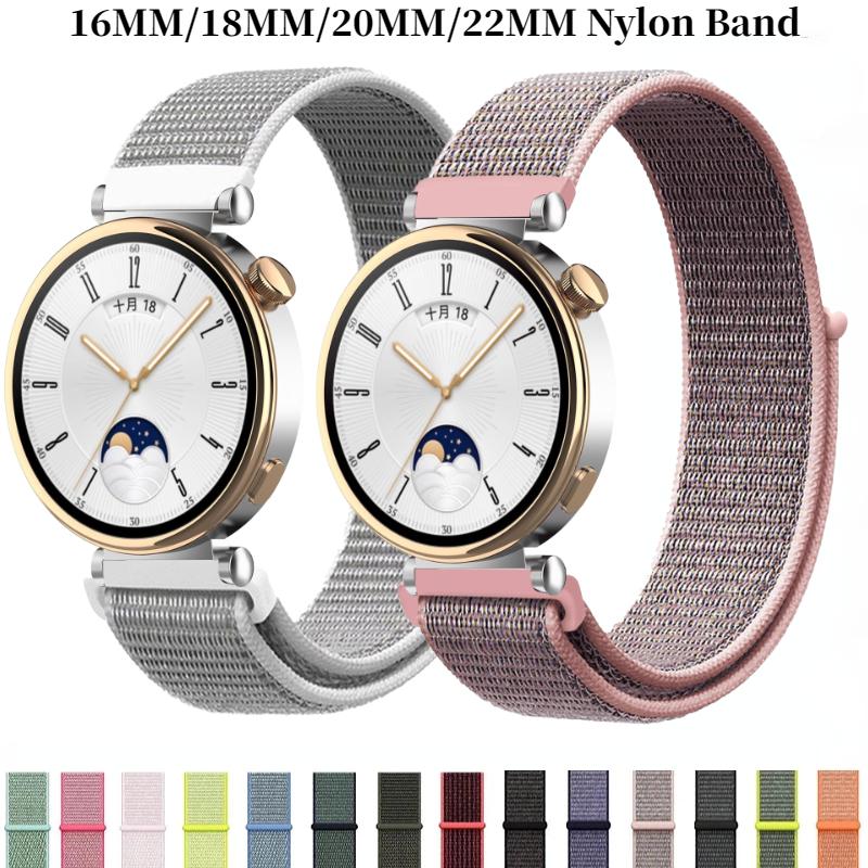 18mm 20mm 22mm Nylon Loop Strap For Huawei Watch GT5 Pro 42mm GT5/4 41mm bracelet wristband Huawei Watch GT5/4/3/2 Pro 46mm Belt