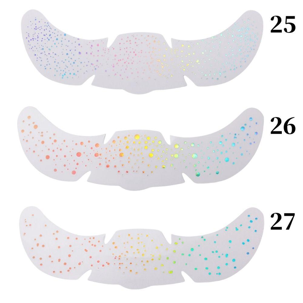 6Pcs Long Lasting Face Temporary Tattoo Sparkle Face Tattoo Sticker Fashion Freckle Tattoo  Make Up