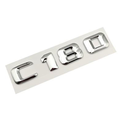 3D ABS Chrome Car Rear Trunk Emblem Badge Letters C180 C200 C220 C250 C300 C350 4MATIC Logo For W205 W204 Accessories