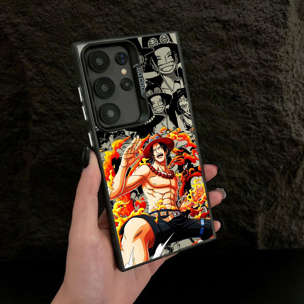 Portgas D Ace Hot Anime Case For Samsung S26 S25 S24 Ultra Cases For Galaxy S23 S22 S21 FE S20 Ultra Plus Shockproof Phone Cover