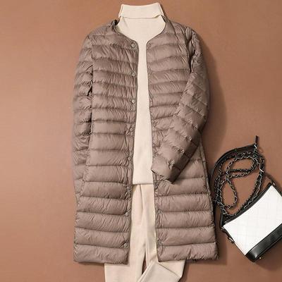 Women Winter Coats Autumn Winter O-Neck Female Thin Duck Down Jackets Portable Windproof Puffer Parkas