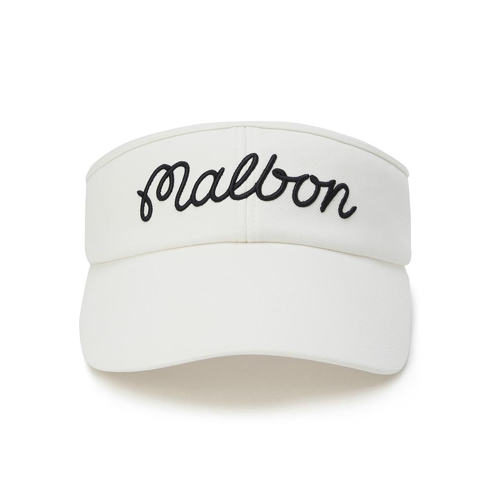 MALBON GOLF Women'S Detachable Ribbon Visor White (Woman)