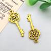 3-Color DIY Alloy Retro Key Jewelry Pendants