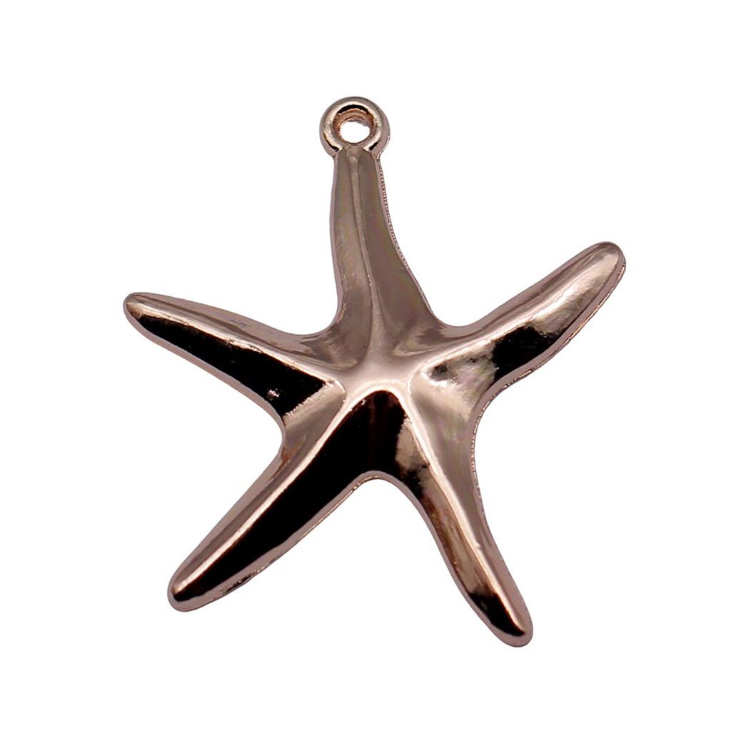 Starfish Charms Multi Color Metal Pendants For Beach Themed DIY Jewelry Accessories
