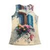 European Style 2023 Summer Women's Sleeveless Knit Print Tank Top