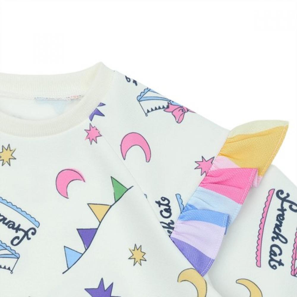 French Cat Iv festIval Printed Sweatshirt Q51dbt210w1