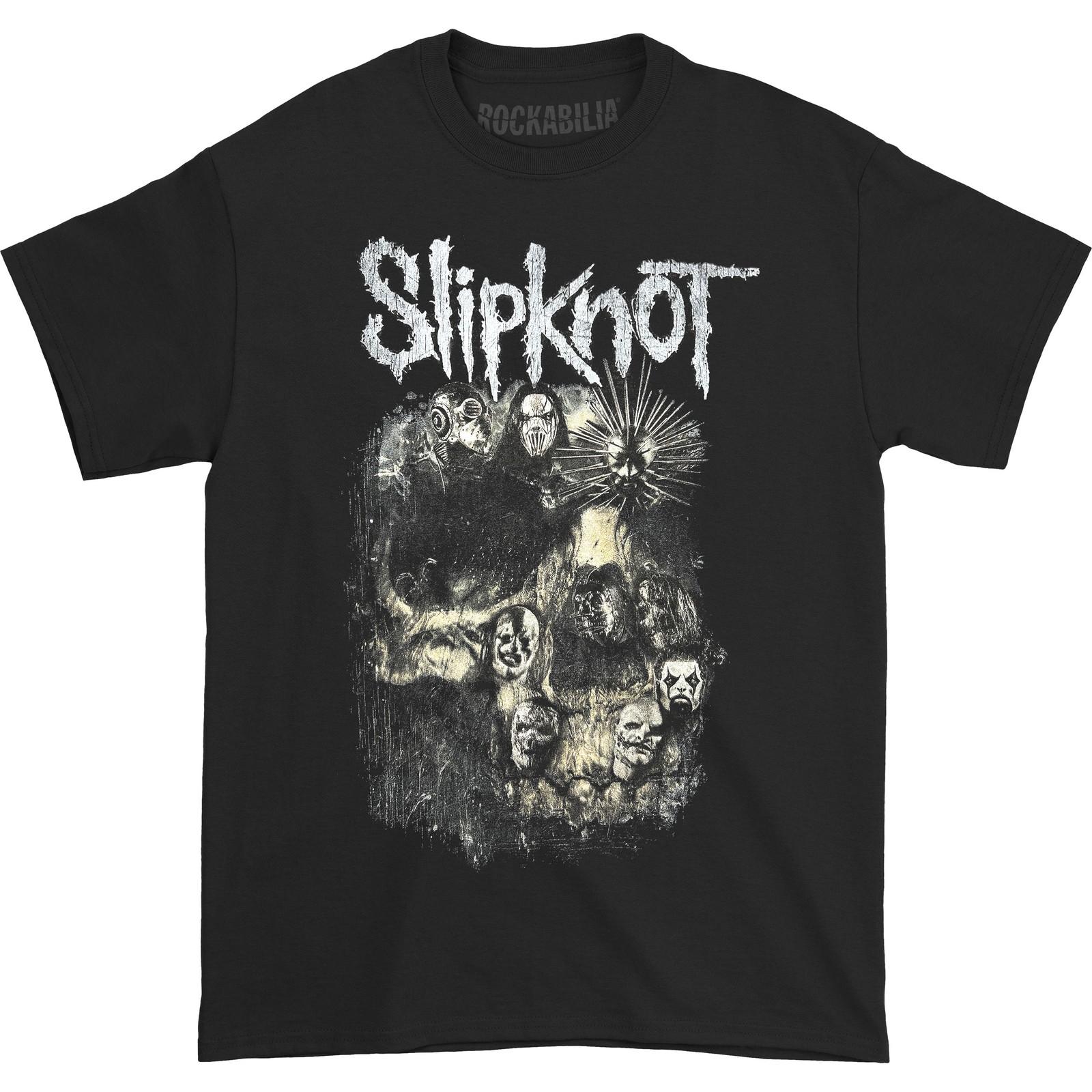 Men s Slipknot Skull Group T-shirt Large Black L