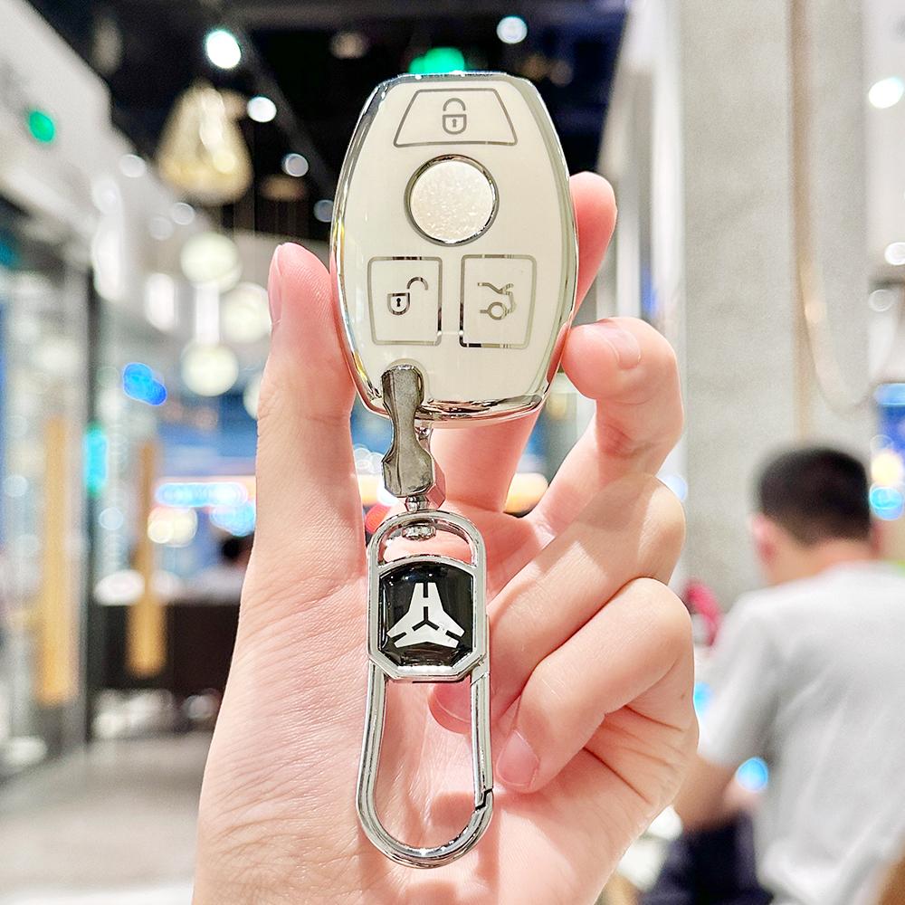 Tpu Car Key Case Keyless Cover Keychain For Mercedes Benz Gla Gls Glk Cls Cla C E A S Class Glc W176 W463 W205 W204 W212 W221