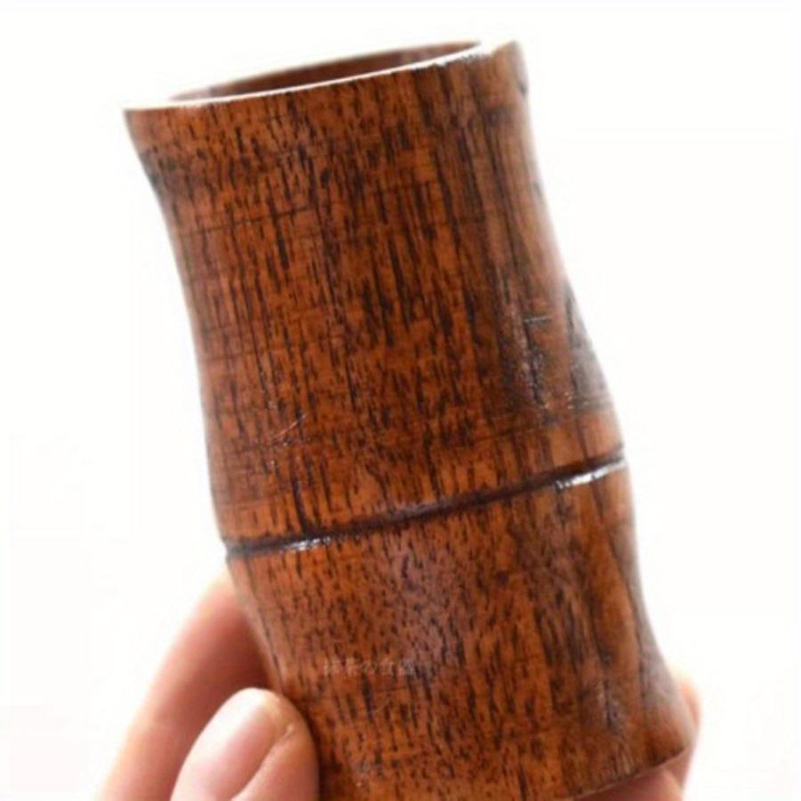 1PC Creative Bamboo Tube Shape Toothpick Holder Personality Household Solid Wood Toothpick Tank Living Room Kitchen Portable Wooden Toothpick Box