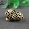 Copper Toad Ornament Antique Hollow Brass Animal Figurines Miniatures Decorations Chinese Feng Shui Crafts Tea Pet Car Keychains