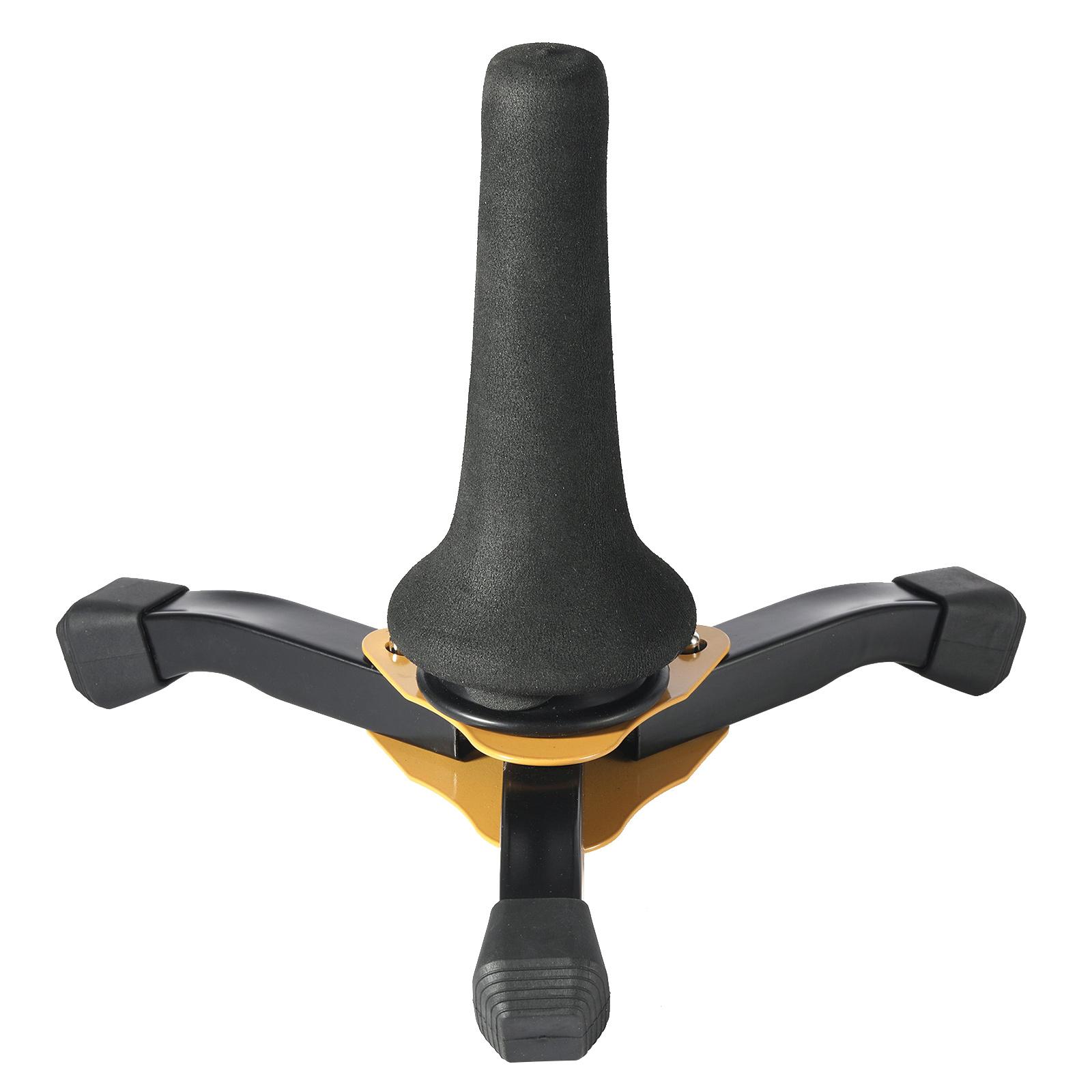

Portable Metal Tripod Base Saxophone Holder Rack Stand Adjustable Folding Saxophone Stand Alto Tenors Saxophone Stand жовтий