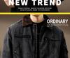 Luxury Men's Detroit Workwear 2025 Winter Duck Down Denim Jacket