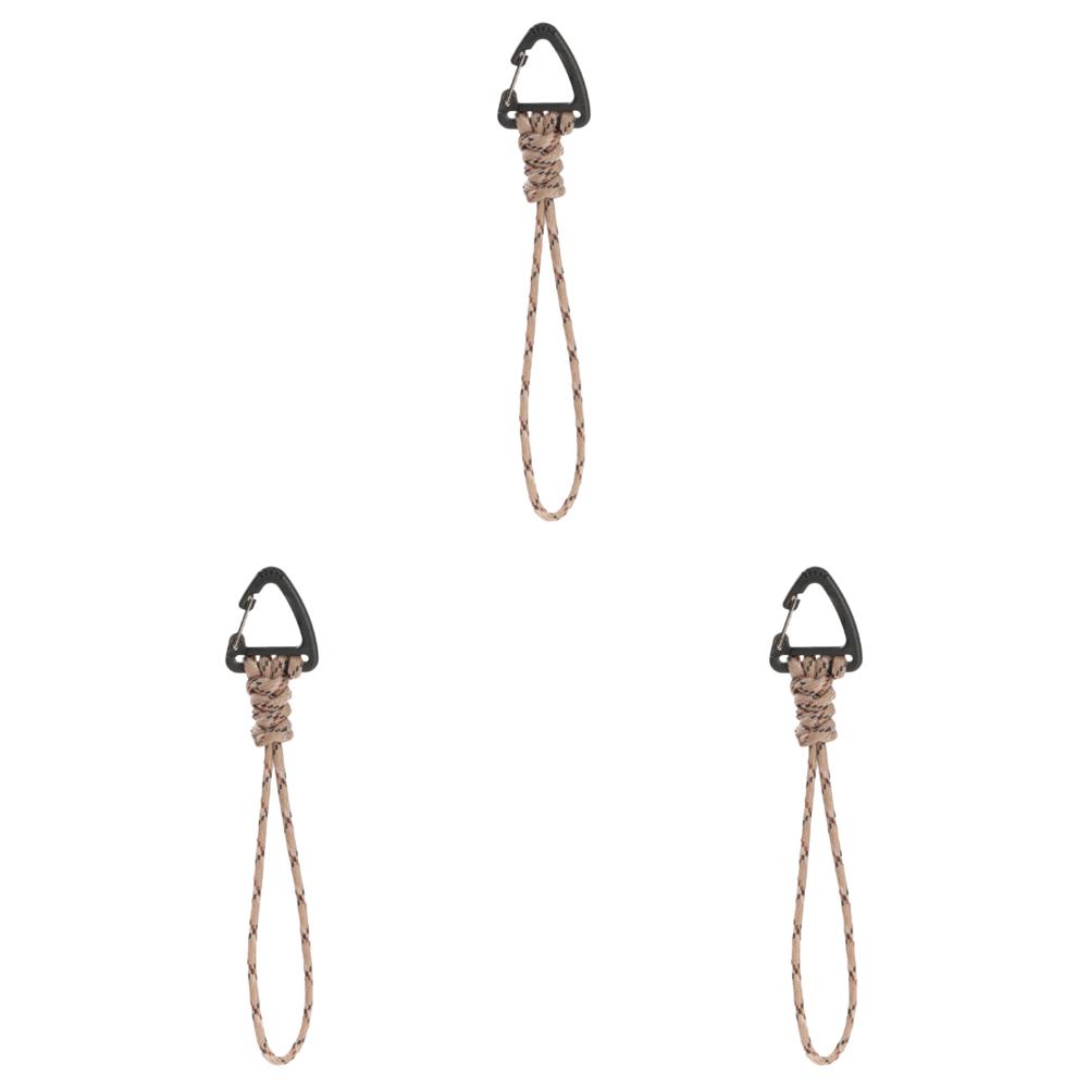 

7-жильный плетеный крючок для шнура для зонта для мужчин (Треугольный длинный песочный камуфляж) Делавэр