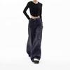 Vintage gewaschene amerikanische Street Casual lockere Jeans mit weitem Bein für Damen Frühling