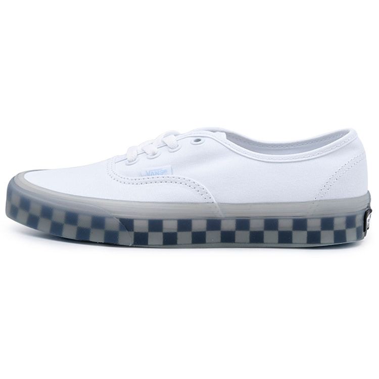 Vans Authentic Fabric Low Top Skate Shoes Unisex Sneakers White Blue VN0A5KRDAVC