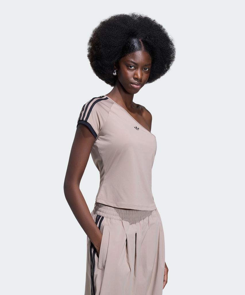 adidas Adilenium Season 5 Off-Shoulder T-Shirt - Chunky Brown / Ky5181