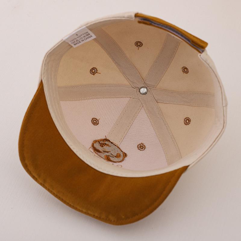 Unisex Baby Panda Cartoon Baseball Cap with Soft Brim - Cute Duckbill Sun Protection Hat for Spring