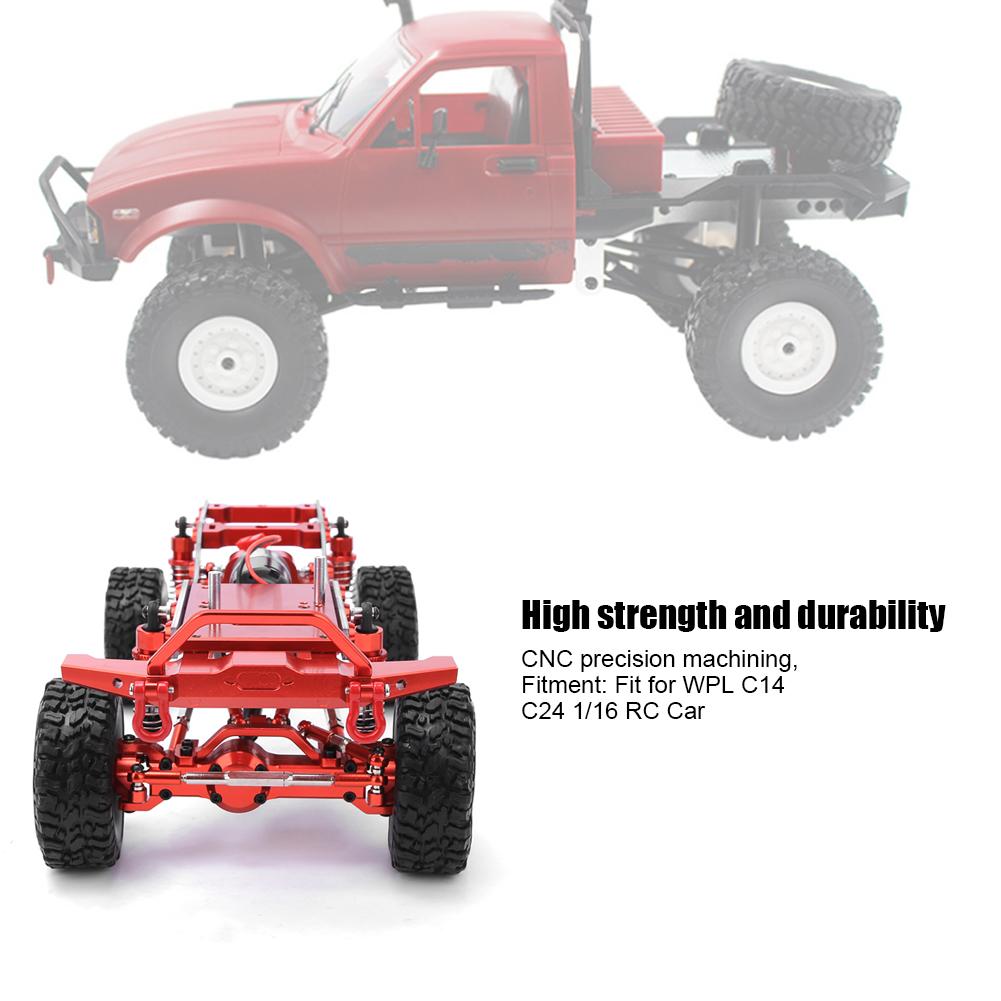 Car Frame Upgrade Part with Electronic Devices Fit for WPL C24 C14 1 16 RC Car